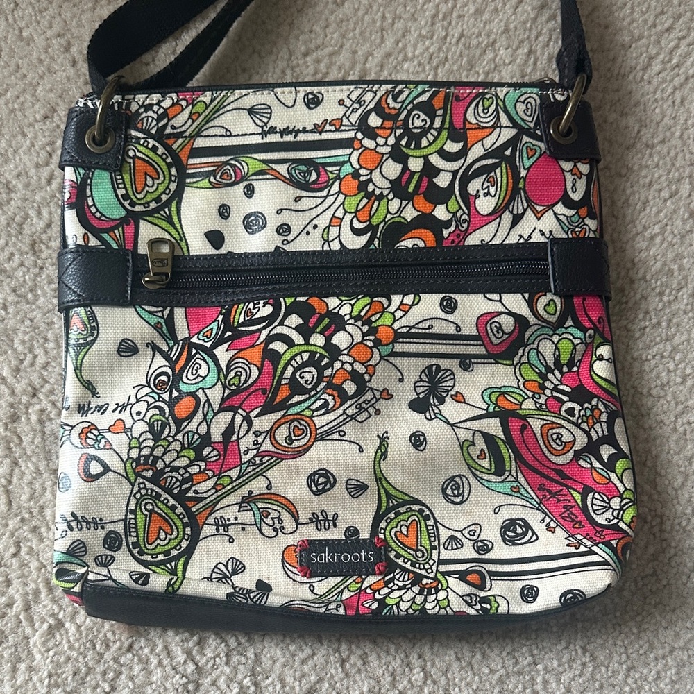 Sakroots Artistic Multicolor Crossbody Bag